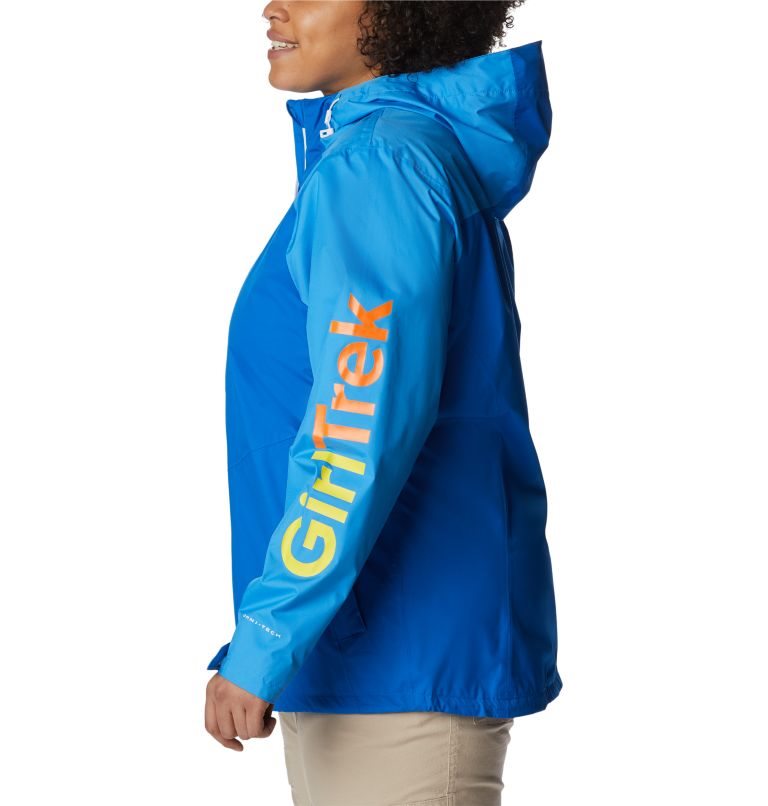 Women's Columbia GirlTrek Inner Limits Rain Jackets Blue | Plus Size CA-JA341